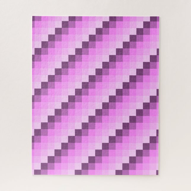 Quebra-cabeça Quadrados Rosa e Roxo (Vertical)