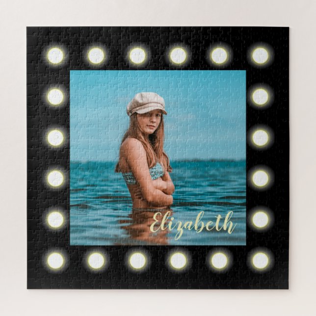 Quebra-cabeça Quadro de Fotografias preto exclusivo no Na moda m (Vertical)