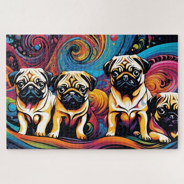 Quebra-cabeça Quadruplé carlin (Horizontal)