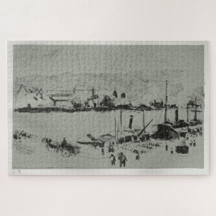 Quebra-cabeça Quai Boieldieu em Rouen (1896) apresentada por Cam