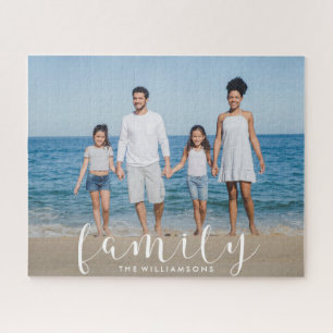 Quebra-cabeça Qualidade Personalizada de Foto e Nome da Família