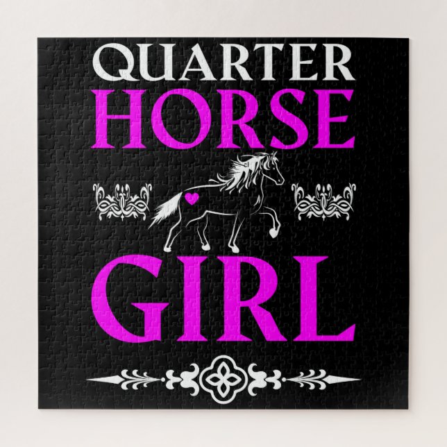 Quebra-cabeça Quarter Horse Girl (Vertical)