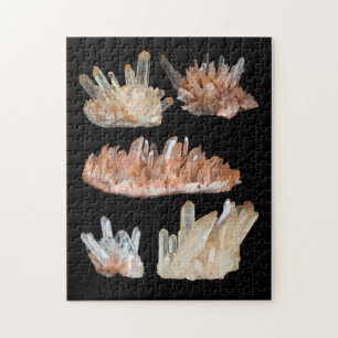 Quebra-cabeça Quartz cristalt gemstone rocha quadro geológico