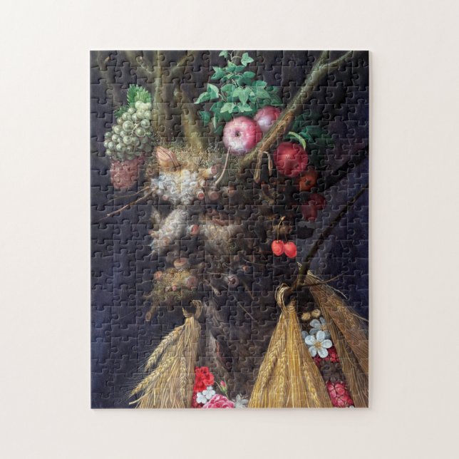 Quebra-cabeça Quatro Assentos em Uma Cabeça, Arcimboldo (Vertical)