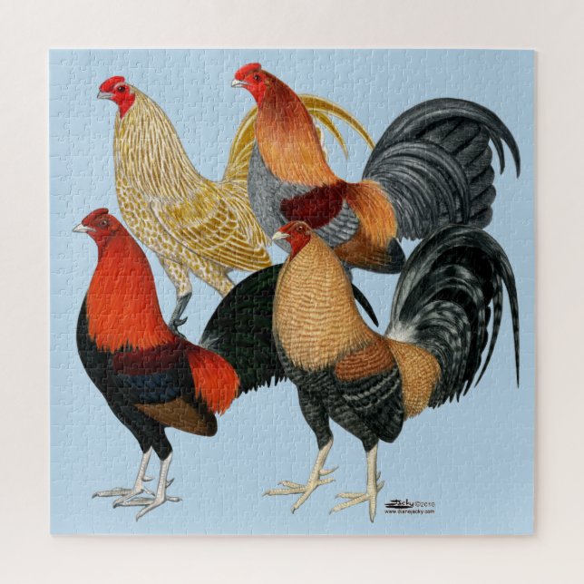 Quebra-cabeça Quatro Gamecocks (Vertical)