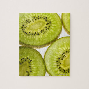 Quebra-cabeça Quatro pedaços de kiwi em fatias