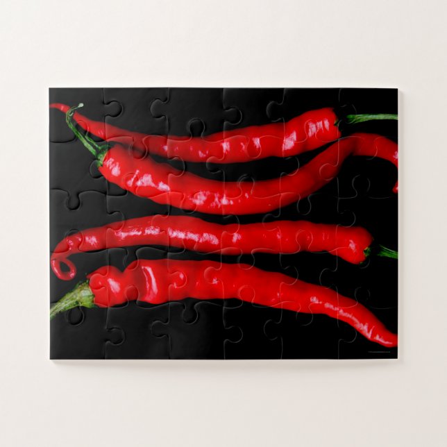 Quebra-cabeça Quatro Red Chilies 11x14 jpcnm de 30pc (Horizontal)