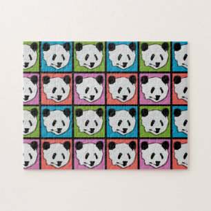 Quebra-cabeça Quatro ursos de panda gigante