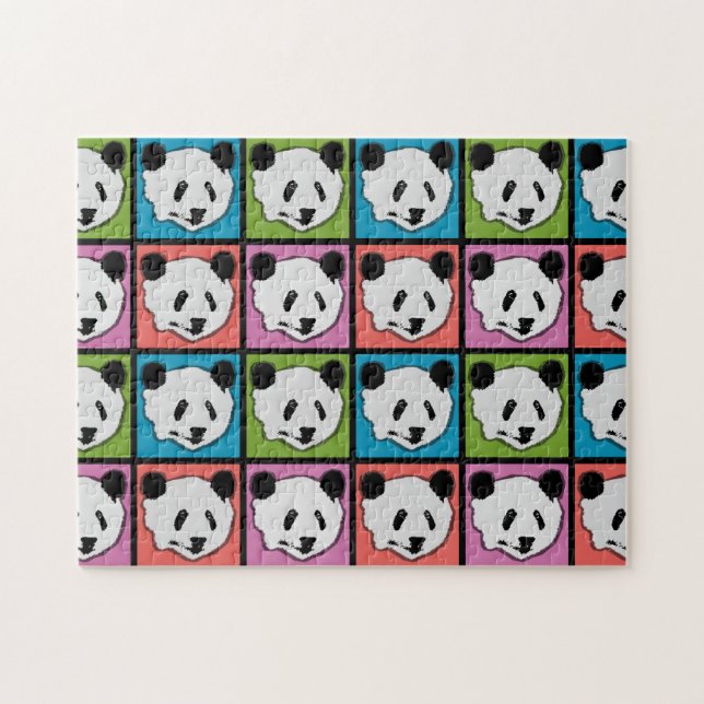 Quebra-cabeça Quatro Ursos Pandas Gigantes (Horizontal)