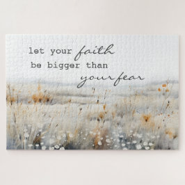 Quebra-cabeça Que sua fé seja maior do que o medo da citação cri
