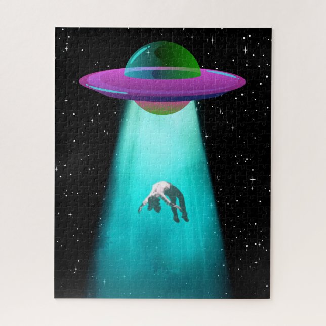 Quebra-cabeça QUEBRA-CABEÇA: Abdução Alien Retro OVNI (Vertical)