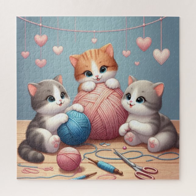 Quebra-cabeça Quebra-cabeça-de-vidro-gato (Vertical)