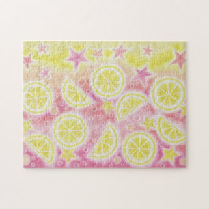 Quebra-cabeça Quebra-cabeça-de-vidro-limonada rosa