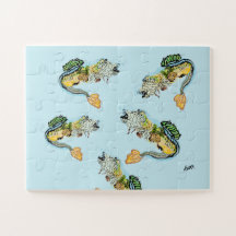 Quebra-cabeça: Escola de Bass de Peixes