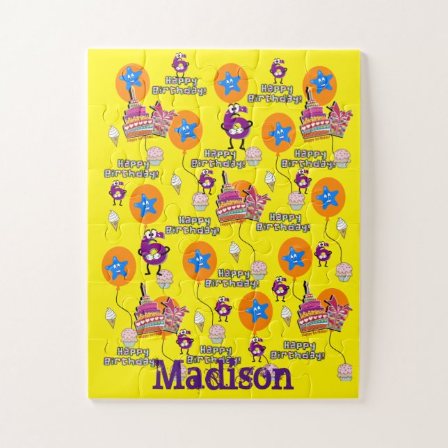 Quebra-cabeça Quebra-cabeça, Feliz 6 de Aniversário, #6 Aniversá (Vertical)