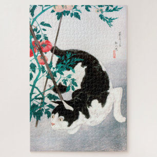 Quebra-cabeça QUEBRA-CABEÇA: JAPONÊS WOODBLOCK : Gato com Tomate