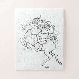 Quebra-cabeça Quebra-cabeça: Papais noeis e Rudolph