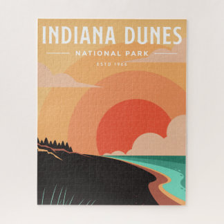 Quebra-cabeça QUEBRA-CABEÇA: Parque Nacional Vintage Indiana Dun