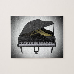 Quebra-cabeça Quebra-cabeça: Piano de cauda preto