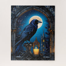 Quebra-cabeça, Raven Gothic Archway, Halloween