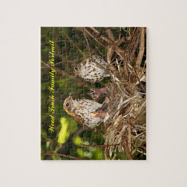 Quebra-cabeça Quebra-cabeça, Trush de madeira, retrato da (Vertical)