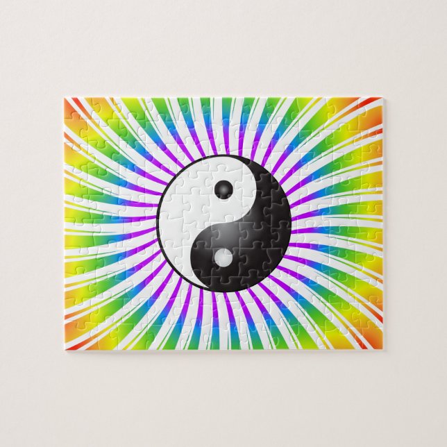 Quebra-cabeça Quebra-cabeça: Yin Yang e Design espiral (Horizontal)