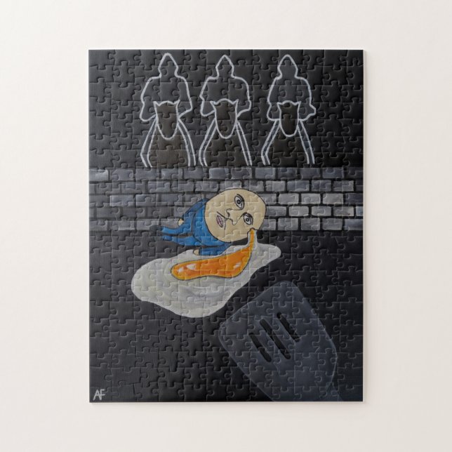 Quebra-cabeça Quebra e Frita Pintura de Alfred Fox (Vertical)