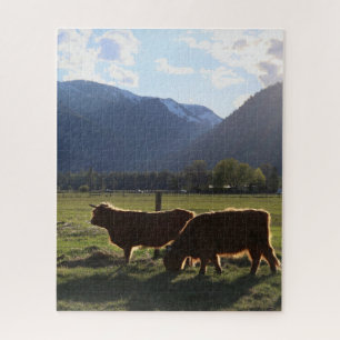 Quebra-cabeça Quebracabeça de Vacas das Terras Altas em Montana