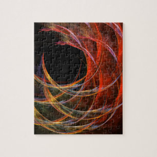 Quebra-cabeça Quebrando a arte abstracta do círculo