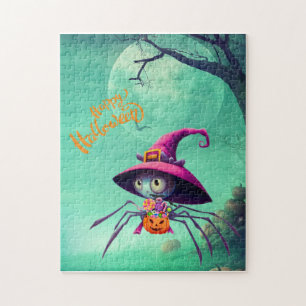 Quebra-cabeça Queda/outono/aranha/bruxa/halloween