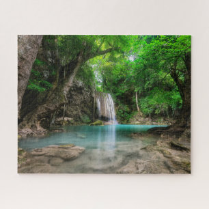 Quebra-cabeça Quedas Kanchanaburi, Tailândia