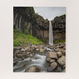Quebra-cabeça Quedas Svartifoss Waterfall, Sul da Islândia