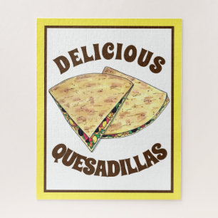 Quebra-cabeça Queijo Quesadillas Comida mexicana Apeticionário