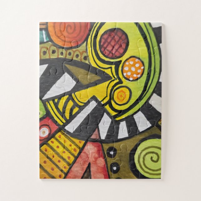 QUEBRA-CABEÇA QUEM DIVIDIU O MEU TOMATE COM UMA FACA CUBISTA? (Vertical)