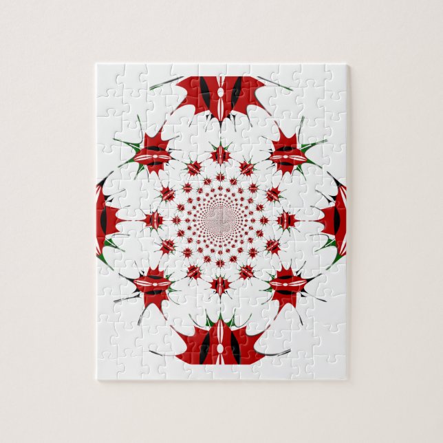 Quebra-cabeça Quênia Mágico: Kaleidoscope 🇰 identidade cultural (Vertical)