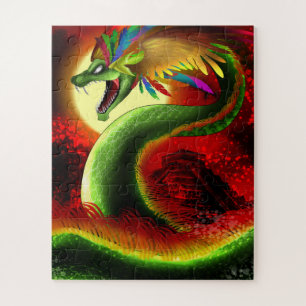 Quebra-cabeça Quetzalcoatl o deus asteca