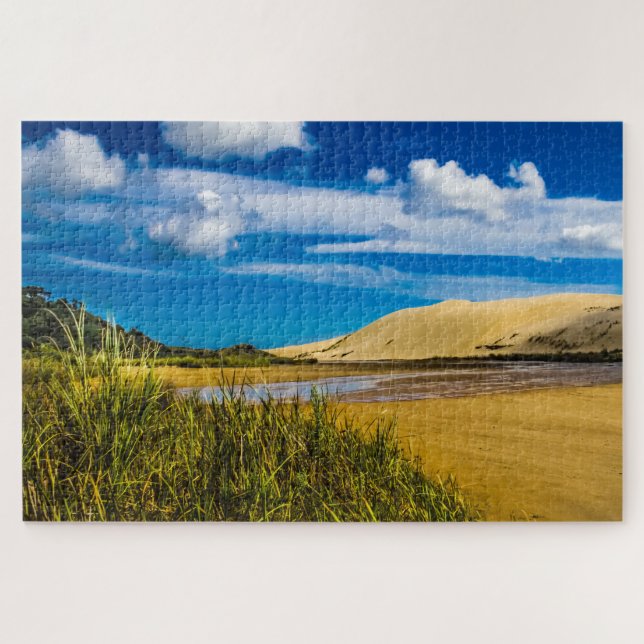 Quebra-cabeça Quickand stream perto de 90-Mile Beach, Nova Zelân (Horizontal)