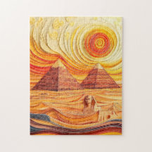 Quilling Pôr do Sol nas Pirâmides e Esfinge
