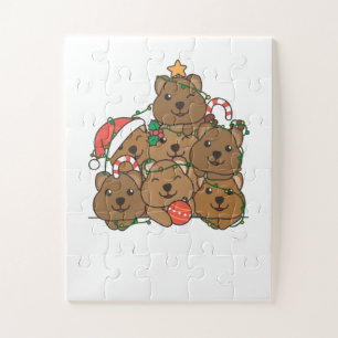 Quebra-cabeça Quokka Árvore de Natal Feliz Natal