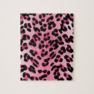 Quebra-cabeça RAB Rockabilly Pink Cheetah Impressão