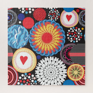 Quebra-cabeça Radiação Escura: Padrão Circular Brilhante