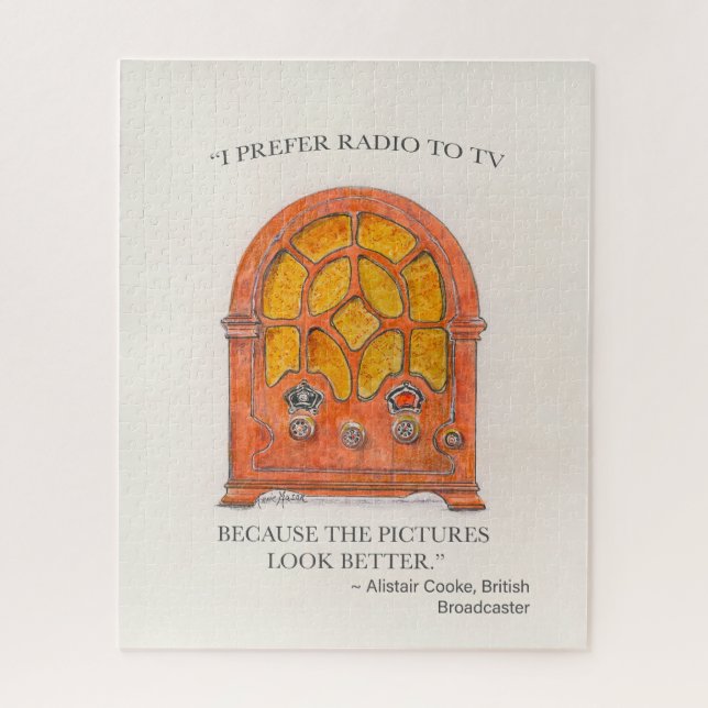 Quebra-cabeça Rádio Vintage (Vertical)