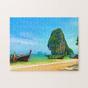 Quebra-cabeça Railay Beach, Krabi, Tailândia