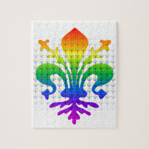 Quebra-cabeça Rainbow Fleur-de-lis