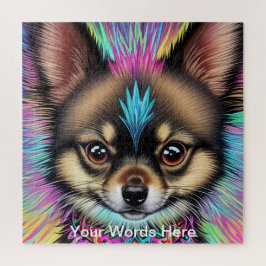 Quebra-cabeça Rainbow Garden Neon Psychedelic Nature & Willife