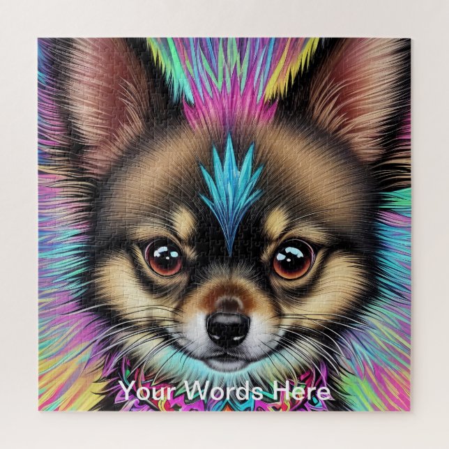 Quebra-cabeça Rainbow Garden Neon Psychedelic Nature & Willife (Vertical)