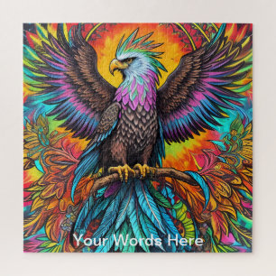 Quebra-cabeça Rainbow Garden Neon Psychedelic Willife Nature