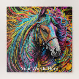 Quebra-cabeça Rainbow Garden Neon Psychedelic Willife Nature