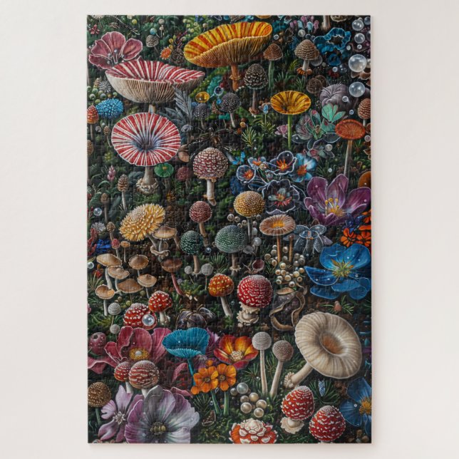 Quebra-cabeça Rainbow Mushroom Treasure (Vertical)