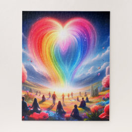 Quebra-cabeça Rainbow of Love All Over the World 16x20 500 Piece